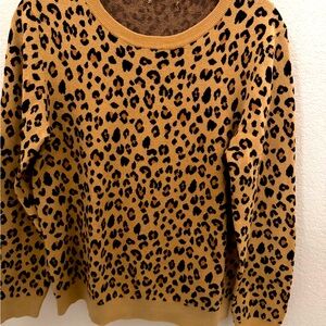 J Crew Factory leopard sweater
